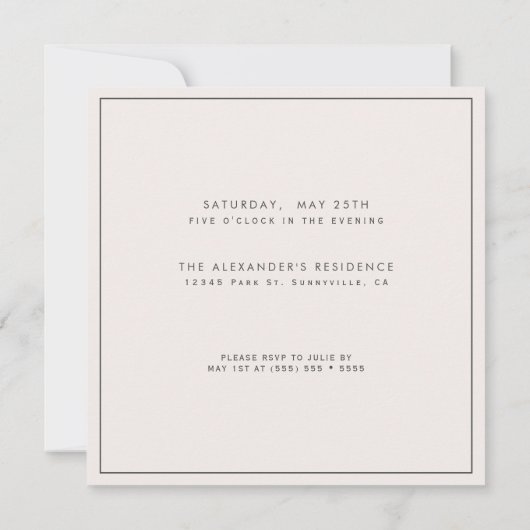 Watercolor Lavender Jegliche Überraschung Geburtst Einladung (Rückseite)