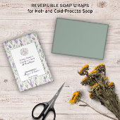 💜 Watercolor Lavender Modern Soap Wrap