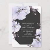 Watercolor Lavender Orchids Wedding Invitation  Einladung (Vorderseite)