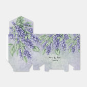 Watercolor Lavender Wisteria Wedding Geschenkschachtel (Ungefaltet)