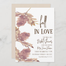 Watercolor Leaf Fall Pumpkin Brautparty Skript