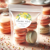 Watercolor Lemon Brautparty Vielen Dank Runder Aufkleber