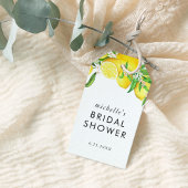 Watercolor Lemon Bridal Shower Favor Geschenkanhänger