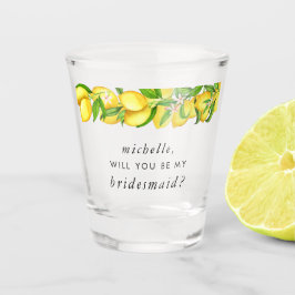 Watercolor Lemon Bridal Shower - The Bridesmaid Schnapsglas