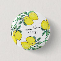 Watercolor Lemon Citrus Script Wedding