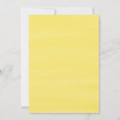 Watercolor Lemon Greenery Wreath Bridal Brunch Einladung (Rückseite)