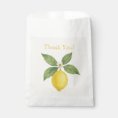 Watercolor Lemon Vielen Dank Geschenktütchen (Vorderseite)