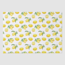 Watercolor Lemon Wrapping Paper Seidenpapier