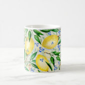 Watercolor lemons fruit kaffeetasse (Mittel)