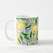 Watercolor lemons fruit kaffeetasse (Links)