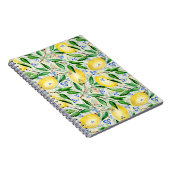 Watercolor lemons fruit notizblock (Rechte Seite)