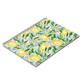 Watercolor lemons fruit notizblock (Linke Seite)