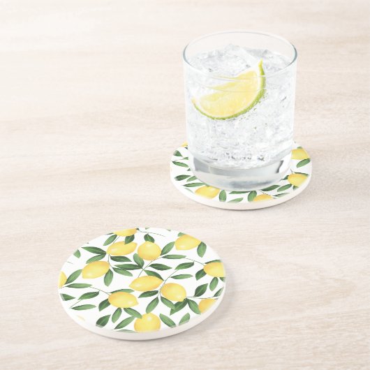 WATERCOLOR LEMONS GETRÄNKEUNTERSETZER (Seite)