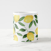 WATERCOLOR LEMONS Jumbo-Tasse (Vorderseite)