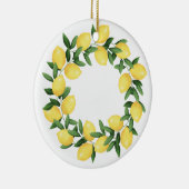 WATERCOLOR LEMONS KERAMIK ORNAMENT (Rechts)