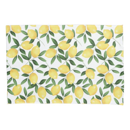 WATERCOLOR LEMONS KISSENBEZUG (Vorderseite)