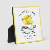 Watercolor Lemons Limoncello Wedding Fotoplatte (Vorderseite)