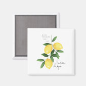 WATERCOLOR LEMONS MAGNET (Vorderseite/Rückseite)