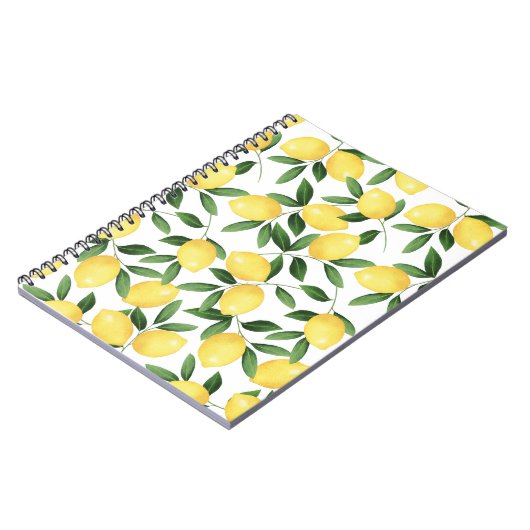 WATERCOLOR LEMONS NOTIZBLOCK (Linke Seite)