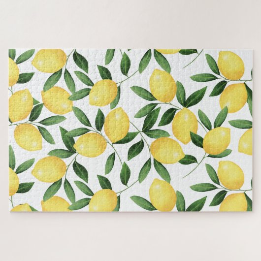 WATERCOLOR LEMONS PUZZLE (Horizontal)