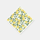 WATERCOLOR LEMONS SERVIETTE (Ecke)