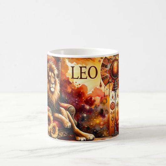 Watercolor Leo Kaffeetasse (Mittel)