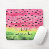 Watercolor-Liebe-Wassermelone-Herzen Mousepad (Mit Mouse)