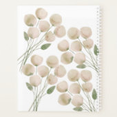 Watercolor Light Pink Florals Weekly Planner Planer (Rückseite)