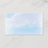 Watercolor Lighthouse Moderne Hochzeitswebsite Begleitkarte (Rückseite)