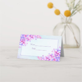 Watercolor Lila Lilac Wedding Platzkarte