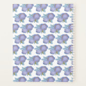 Watercolor Lila Muster Weekly Planner Planer (Rückseite)