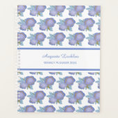 Watercolor Lila Muster Weekly Planner Planer (Vorderseite)