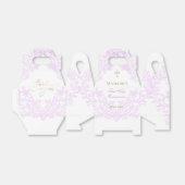  watercolor lilac crest | First Holy Communion Geschenkschachtel (Ungefaltet)