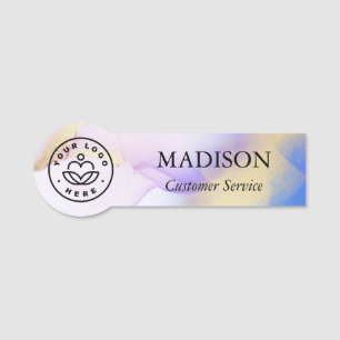 Watercolor Lilac Luxus Gold Personalisierter Name Namensschild