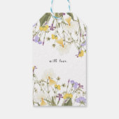 Watercolor Lilac Wedding Geschenkanhänger (Rückseite)