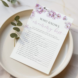 Watercolor lilac Wer das beste Spiel der Mommy ken