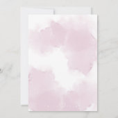 Watercolor lily baptism invitation einladung (Rückseite)