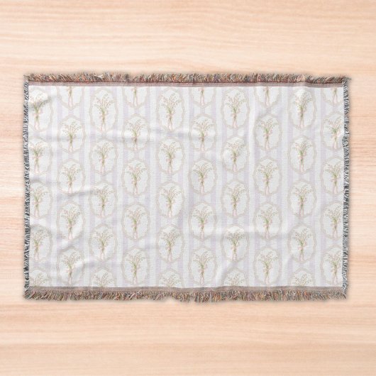 Watercolor Lily of The Valley Floral Botanical Decke