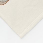 Watercolor Lineart Christmas Pattern Fleecedecke (Ecke)