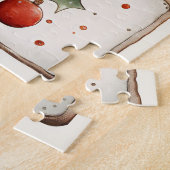 Watercolor Lineart Christmas Pattern Puzzle (Seite)