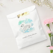 Watercolor Little Swan Baby Shower Geschenktütchen (Versiegelt)