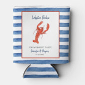 Watercolor Lobster Bake Engagement Party Dosenkühler (Vorderseite)