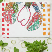 Watercolor Lobster Crustacean Kitchen Towel Geschirrtuch (Gefaltet)
