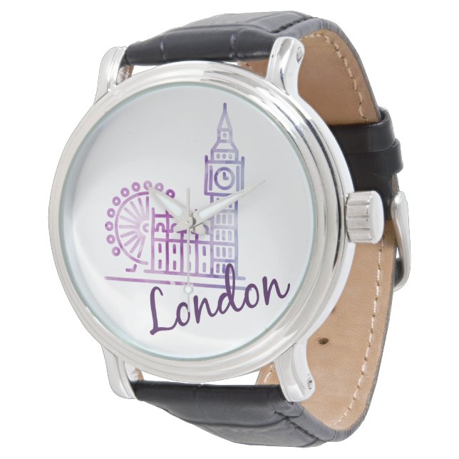 Watercolor London Armbanduhr (Schrägansicht)
