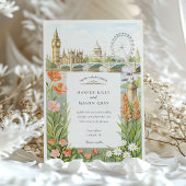 Watercolor London Big Ben Wedding Einladung