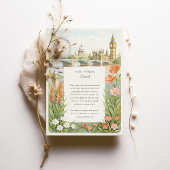 Watercolor London Big Ben Wedding Einladung