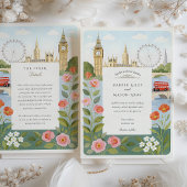 Watercolor London Big Ben Wedding Einladung