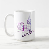 Watercolor London Kaffeetasse (Links)