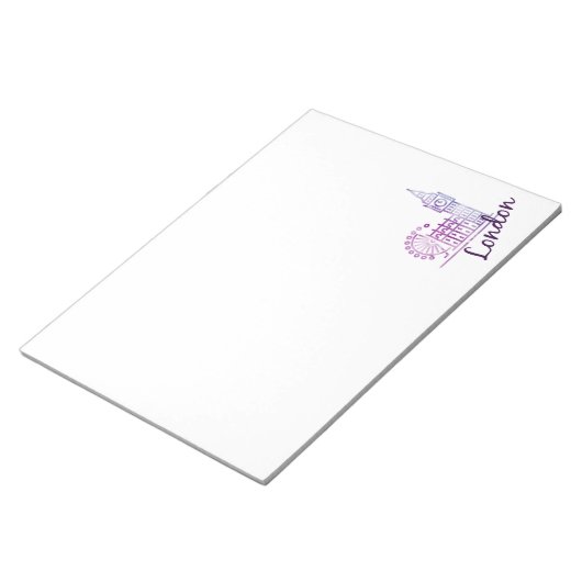 Watercolor London Notizblock (angewinkelt)