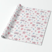 Watercolor London Pattern Geschenkpapier (Ungerollt)